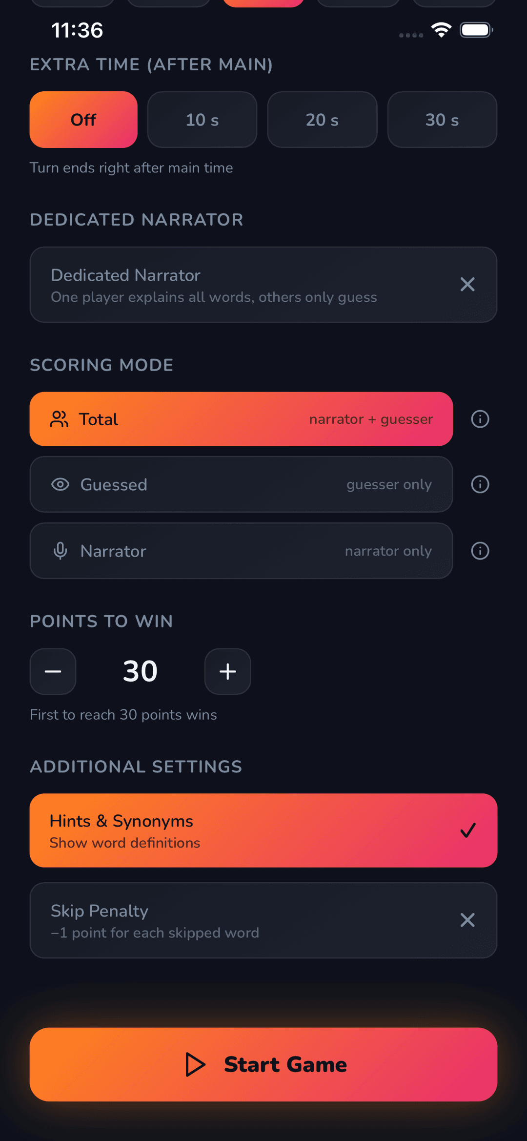 ExplEgo Game Configuration